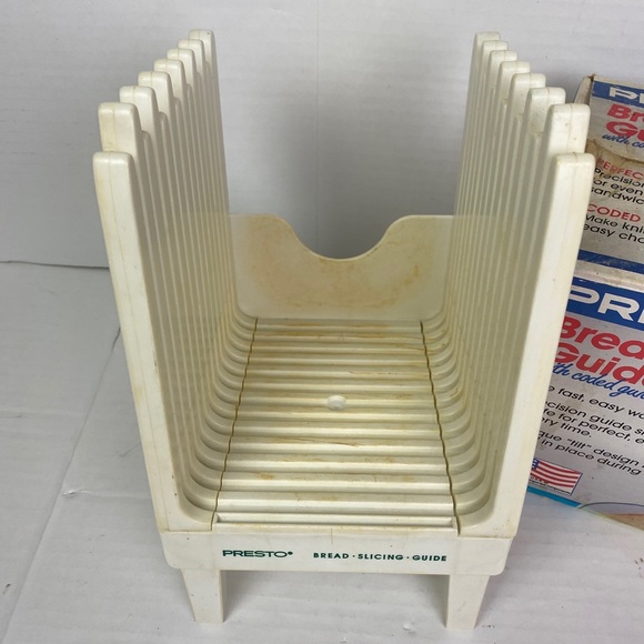 Presto Bread Slicing Guide 08615 Machine Vintage Slotted Loaf Tilt Kitchen Tool - Picture 2 of 12